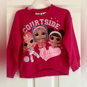 L.O.L. Surprise! Big Girls Pullover Fleece Sweatshirt Size 4 Toddler’s  So Cute